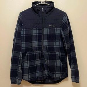 Women’s Columbia plaid fleece jacket